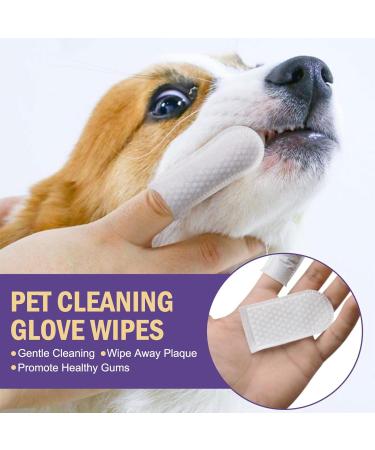 50 Pieces Dog Dental Care Finger Pads & Cleaning Wipes - Optimal Oral Hygiene for Pets - Buy Online on GoSupps.com