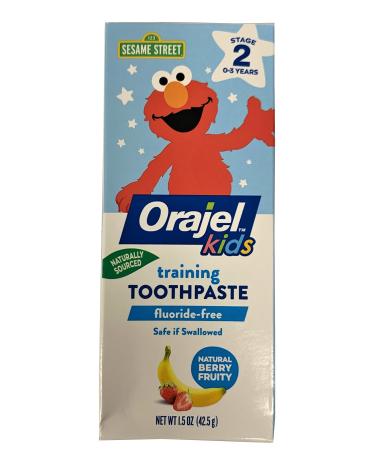 Orajel Toddler Training Toothpaste Fruit Splash 1.50 oz (Pack of 2)