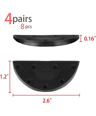 uxcell Rubber Heel Repair Pads - 8pcs Black | Shoe Boots Sole Guard Replacement - Buy Online on GoSupps.com