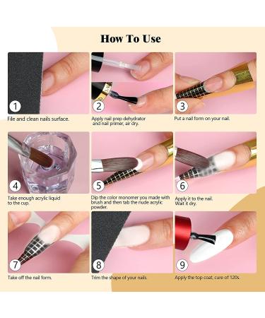 Saviland Fall Winter Acrylic Powder Set - 10 Colors Brown Grey Series for Nail Extension and Art - Professional Polymer Powder Kit - Manicure Gifts - No Lamp Needed - Buy Online on GoSupps.com