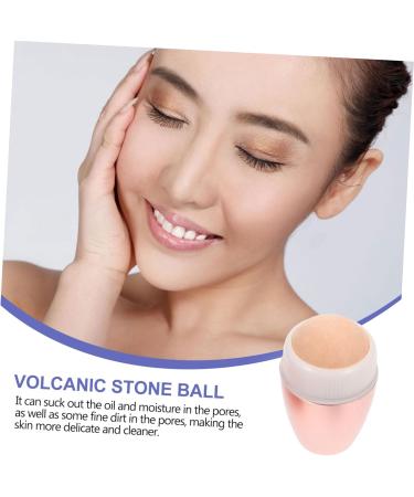 Ipetboom Volcanic Stone Oil-absorbing Ball Facial Rolling Stone Oil- Absorbing Facial Roller Makeup Roller Cleaning Products Volcanic Face Roller Whetstone Aluminum Alloy Oil Control - Buy Online on GoSupps.com