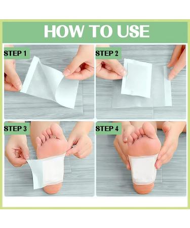 MIELIKKI 20Pcs Natural Bamboo Foot Pads for Foot Care, Improved Sleep, Stress Relief, and Fatigue - Safe & Easy to Use - Buy Online on GoSupps.com