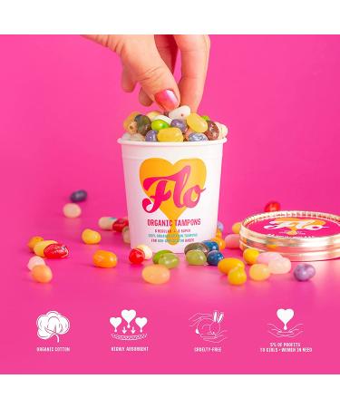FLO Organic Bamboo Pads Combo Pack - 15 Count Day & Night Sanitary Pads - Buy Online on GoSupps.com