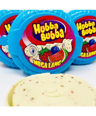 Hubba Bubba Mega Long Bubble Gum Tape (56g) - Triple Mix Flavour - Chew Fun for Hours | Long-Lasting Delicious & Fun Bubblegum Treats! Sold by Swiss+ Triple Mix (Strawberry Watermelon Berry) 1 count (Pack of 1) - Buy Online on GoSupps.com