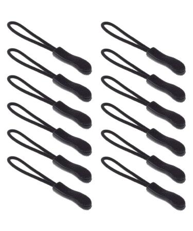 Zicome Zipper Pulls for Backpacks Luggage and Jackets Set of 12 Black by ZICOME