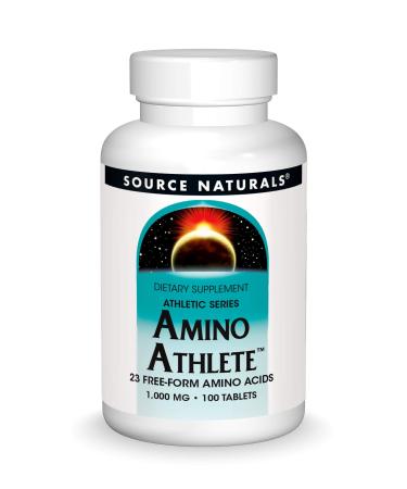 Source Naturals Amino Athlete - 23 Free Form Amino Acids Athletic Series Dietary Supplement - 100 Tablets 100 Count (Pack of 1)