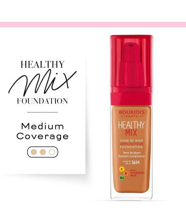 Bourjois Healthy Mix Anti-Fatigue Liquid Foundation 6 Dark Amber - 30ml - Buy Online on GoSupps.com