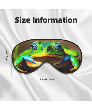 Buy Cute Frog Print Sleep Eye Mask | Soft Eye Cover for Sleeping & Travel - Perfect for Women & Men - Buy Online on GoSupps.com