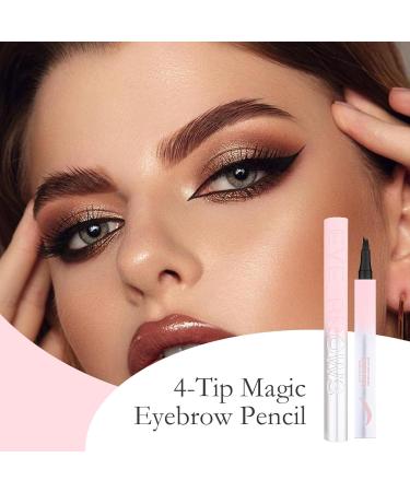 Yorajuy 4 tip eyebrow pencil eyebrow makeup pen Waterproof Eyebrow Long Lasting 4 Tip Pen Smudgeproof Women Everyday Cosmetics Brow Defeler for Girlfriend Wife 02 - Buy Online on GoSupps.com