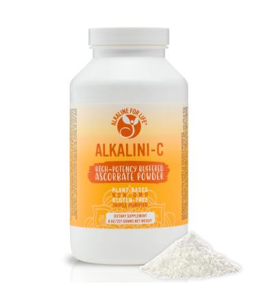 Alkalini-C Buffered Vitamin C Powder - Potent Natural L-Ascorbate VIT C Powder-Corn Free Non GMO VIT C - Fully Buffered Fully Reduced for Enhanced Absorption - Immune Support Supplement (8oz) 8 Ounce (Pack of 1)