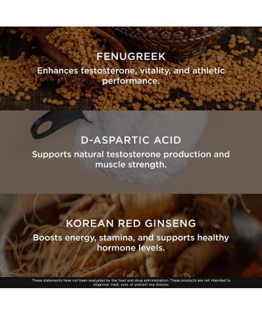 The Genius Brand Test Black Label - Testosterone Supplement for Men - Muscle Support Energy & Performance Support - with D-Aspartic Acid Magnesium Korean Red Ginseng & Vitamins - 120 Capsules - Buy Online on GoSupps.com