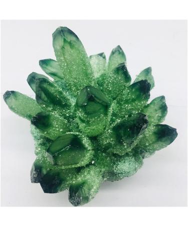 Crystal Rough Natural Crystal Rough Natural Crystal Green Beautiful Flame Halo Quartz Crystal Cluster Specimen (Size : 500-600g) - Buy Online on GoSupps.com