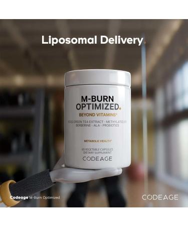 Codeage M-Burn Optimized Supplement - Decaffeinated Green Tea Std. to 50% EGCG Berberine Akkermansia Vitamin B12 - Probiotics - Vitamins - 60 Capsules - Buy Online on GoSupps.com