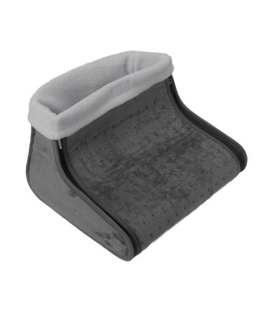 Zerodis electrically heated foot shoe fast heating multifunction foot heating pillows Microplush with controller for home use gray