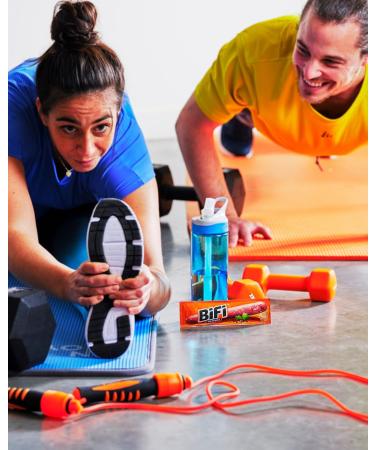 BiFi Original Hearty Salami Sausage Snack - Smoked Meat Snack - 40-Pack BIG Box (40 x 22.5 g) - Perfect for On-the-Go - Buy Online on GoSupps.com