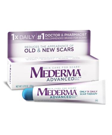 Mederma OzmQMG Advanced Scar Gel Reduces the Appearance of Old & New Scars 0.7 oz (2 Pack)