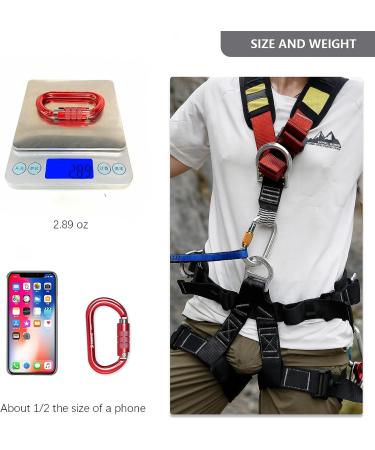 CAMNAL 25kn Heavy Duty Oval Carabiner for Climbing & Mountaineering - Black-TN - Buy Online on GoSupps.com