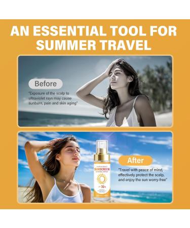 Scalp Sunscreen Spray - Hair Protection Mist for Outdoor Use | 1 Ounce - Protect Your Hair from Sun Damage - Buy Online on GoSupps.com
