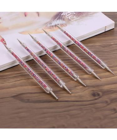 5pcs Professional Nail Art Brush Set - Reusable Drill Pen & Dot Tool for Stunning Designs - International Shipping Available - Buy Online on GoSupps.com