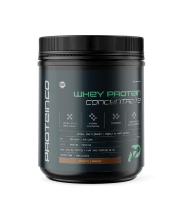 ProteinCo | Pure Whey Protein Concentrate made With New Zealand | Grass Fed | Gluten Free | 24 g of Protein | (454 g Chocolate) Chocolate 454 g