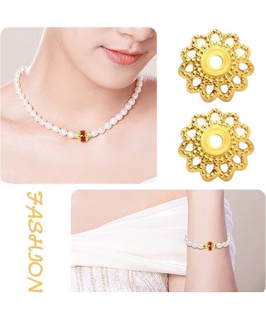 200 Pcs 11.5mm Antique Golden Flower Bead Caps - DIY Jewelry Making Supplies - Buy Online on GoSupps.com