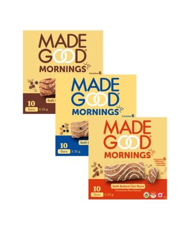 MadeGood Mornings Soft-Baked Oat Bars Variety Pack (Variety)