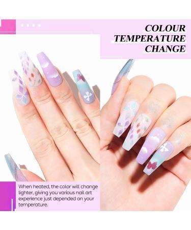 AIMEILI Chameleon Gel Nail Polish Set Thermal Polishes Shimmer Color Changing Gel Polish Kit Soak-Off UV/LED for Nail Art Salon DIY Home Easy to Apply 10ml - Gift Kit 66 KIT6-66 - Buy Online on GoSupps.com