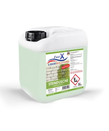 FAST X Stone Shower Cleaner Concentrate 5L Effective environmentally friendly outdoor cleaning for paving stones slabs and stones