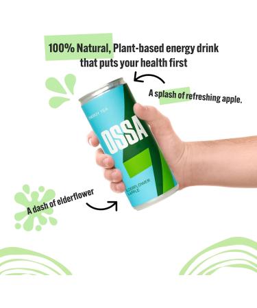  OSSA OSSA Elderflower Apple Energy Tea (24 x 250 ml) Refreshing Guayusa-Infused Boost Packed with Antioxidants for Natural Energy & Wellness - Buy Online on GoSupps.com