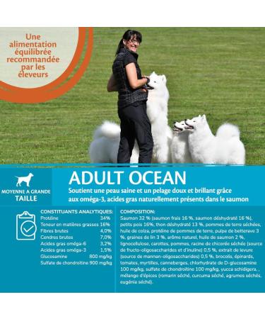 Wellness Core Ocean Natural and Grain-Free Large and Medium Dog Food Salmon/Tuna 10 kg - Buy Online on GoSupps.com