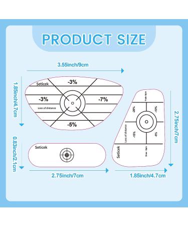 Seticek Golf Impact Tape Set - 300Pcs for Sweet Spot Analysis | Golf Club Stickers for Woods, Irons, Putters | Training Aid for Ball Striking | Right-Handed Golfer - Buy Online on GoSupps.com