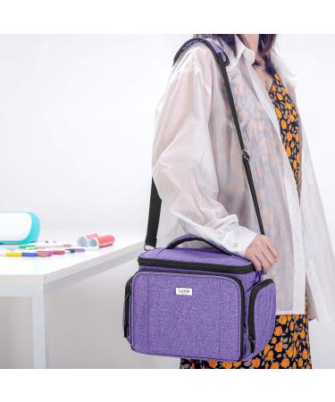 LUXJA Cricut Joy Carrying Bag with Tool Set Tote - Purple (Gray Lining) | Supplies Storage Sections Included - Buy Online on GoSupps.com