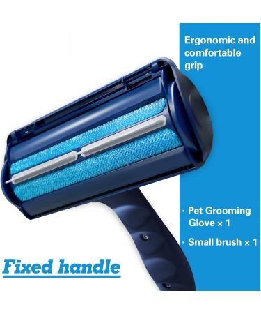 Top 2.0 Animal Hair Remover Lint Roller - Reusable Pet Lint Brush for Dog & Cat Hair - Effective for Furniture Bedding & Couch - Blue - Buy Online on GoSupps.com