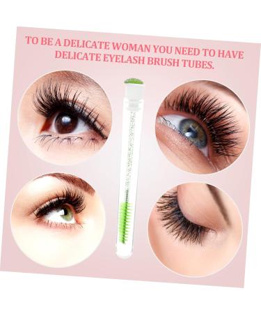 Angoily 10pcs Diamond Mascara Brush Clear Eyelash Mascara Eye Liner Tube Eyelash Mascara Multicolor 11.3x1.1cm Green - Buy Online on GoSupps.com