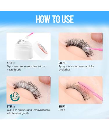 GEMERRY Lash Extension Remover 10g - Gentle Cream Formula for Sensitive Skin Quick Dissolve Lash Glue Remover for Eyelash Extensions (Rose) - International Shipping Available - Buy Online on GoSupps.com