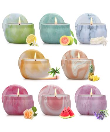 Scented Candles Gifts for Women,8 Pack 2.5oz Candles for Home Scented with Essential Oils, Aromatherapy Candle Gift Set Ideal for Birthday Gifts #1-8 Pack