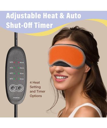 Flyangle Heated Eye Mask - Electric Hot/Cold USB Compress for Dry Eyes - Temperature & Time Control - Purple - Buy Online on GoSupps.com