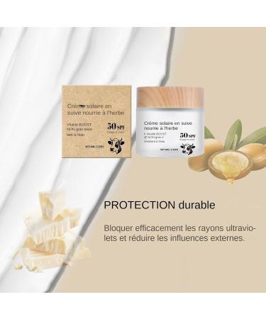 Healthy Sunscreen 60 g UVA UVB Protection Natural Sunscreen Face Care with Natural Ingredients for Daily Summer and Outdoor Use - Buy Online on GoSupps.com