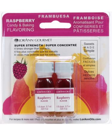 Candy & Baking Flavoring .125 Ounce Bottle 2/Pkg-Raspberry Raspberry Flavor