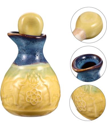 MAGICLULU 2 Sets Aromatherapy Bottle Liquid Dispenser Lotion Dispenser Bottle Liquid Containers Decorative Small Vials Refillable Bottle Perfume Essential Oil Water Dispenser Ceramics - Buy Online on GoSupps.com