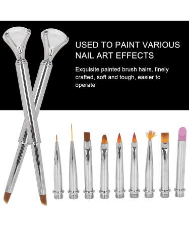 Nail Art Liner Nail Art Painting Pen Fine Craftsmanship Painting Pen DIY Dotting Design for Nail Shop Household(Silver) - Buy Online on GoSupps.com