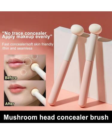 Mushroom Head Brush | Nose Contour Puff - Brightening Concealer Brush Sponge Powder Brushes Mushroom Makeup Sponge Puff For Nose - Buy Online on GoSupps.com