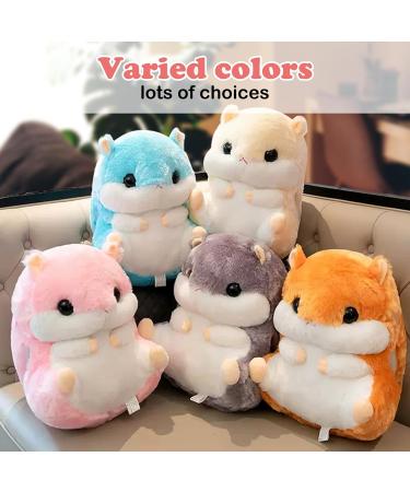 MUZIRI KINOKOO Cute Hamster Plush Pillow Blanket - Pink | Soft Toy Blanket for TV, Sofa, Office | Stuffed Throw Pillow | Folding Nap Blanket - Buy Online on GoSupps.com