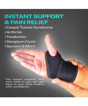 Maeteria Dual Purpose Air Mesh Wrist Brace - Pain Relief for Carpal Tunnel, Arthritis, Ganglion Cyst - Compression Support for Weightlifting - Adjustable for Men and Women - Buy Online on GoSupps.com
