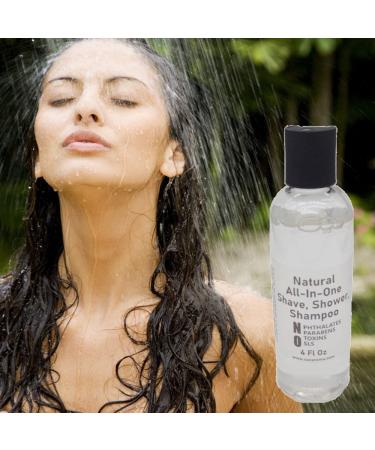 Our Aroma Natural All-In-One Shave Shower Shampoo Liquid Soap- 4FlOz - Plant Based Ingredients (1) - Buy Online on GoSupps.com