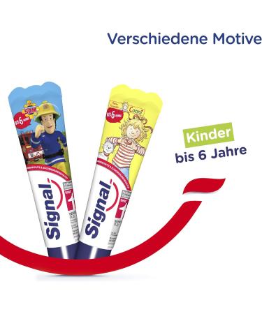Signal Kids Toothpaste 50ml - Mild Fruit Flavor for Children Up to 6 Years - Various Designs - International Shipping Available - Buy Online on GoSupps.com