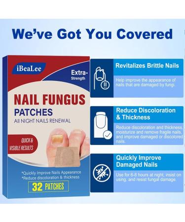 Fungal Nail Treatment - Nail Fungus Treatment for Toenail - Toe Nail Treatment Extra Strong - Nail Repair Treatment for Restores Damaged Nails - 8 Hours Nail Repair Restores Healthy Nails(32 Patches) - Buy Online on GoSupps.com