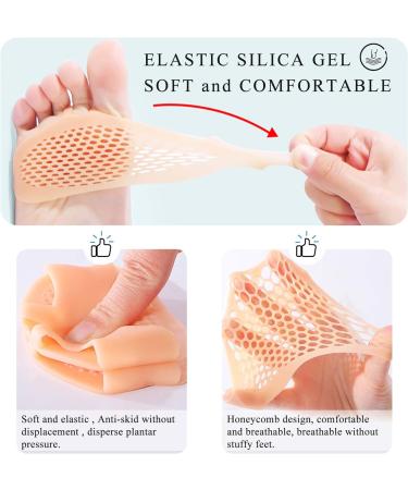 SooGree Metatarsal Pads 8 Pack - Breathable Gel Cushion Pads for Men and Women - Ball of Foot Cushions for Runners, High Heels, Dancers - Prevent Pain and Discomfort - 4 Pairs (2 Pink, 2 White) - Buy Online on GoSupps.com