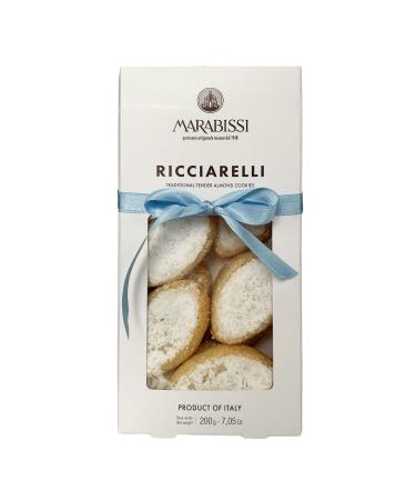 Marabissi Italian Ricciarelli di Siena Cookies (Soft & Chewy Almond Cookies) 200g | 7.05 oz