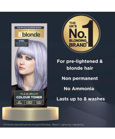 Bblonde Maximum Colour Steel Toner - Non Permanent Hair Toner 75ml - Buy Online on GoSupps.com